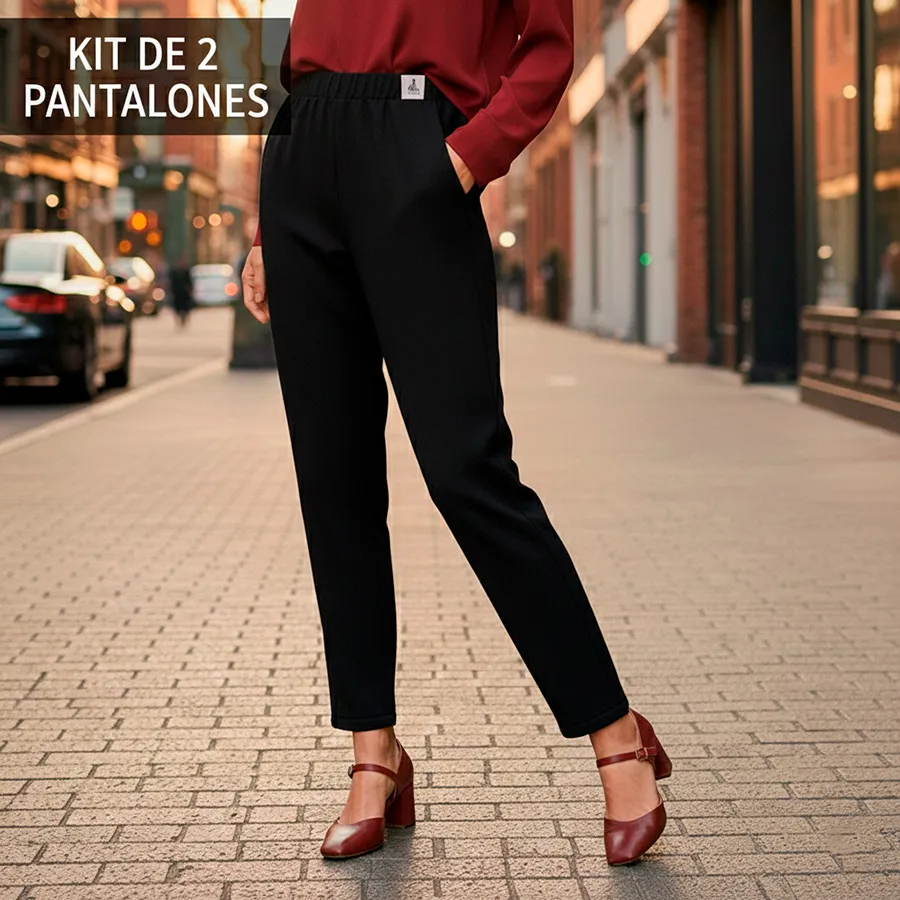 3312-ML-N KIT DE 2 PANTALONES 7640